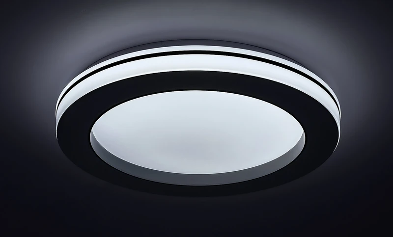 Cooperius – LED плафон в бяло, Ø480мм, 47W, 3000-6500K, димируем с дистанционно