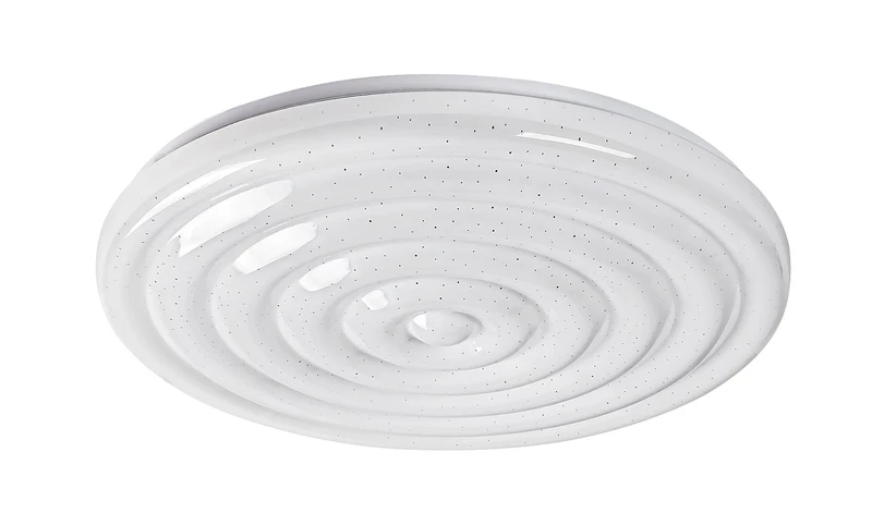 Katina – LED ceiling light in white with effect starry sky, Ø475mm, 36W, 3000-6500K