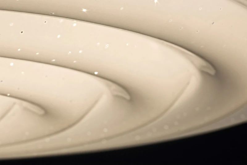 Katina – LED ceiling light in white with effect starry sky, Ø475mm, 36W, 3000-6500K