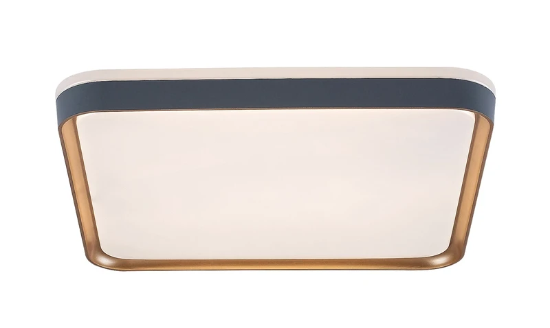 Liatris – LED плафон в сиво с бял абажур, 395×395мм, 26W, 3000K