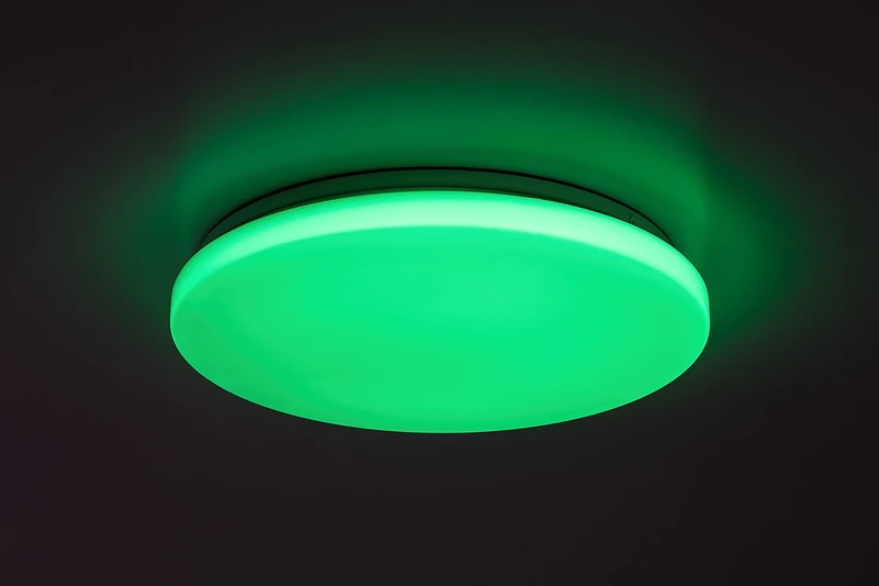 Cerrigen – LED плафон в бяло с Wi-Fi управление, Ø310мм, 24W, 3000-6500K