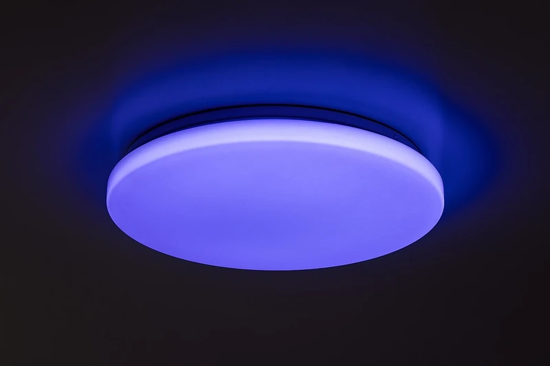 Cerrigen – LED плафон в бяло с Wi-Fi управление, Ø310мм, 24W, 3000-6500K