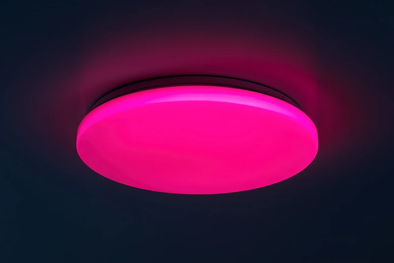 Cerrigen – LED плафон в бяло с Wi-Fi управление, Ø310мм, 24W, 3000-6500K