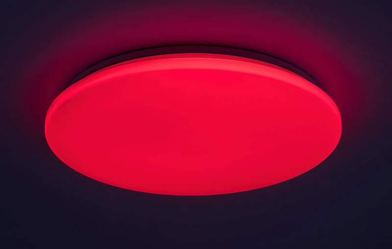 Cerrigen – LED плафон в бяло с RGB, Ø500мм, 48W, 3000-6500K, Wi-Fi/Bluetooth