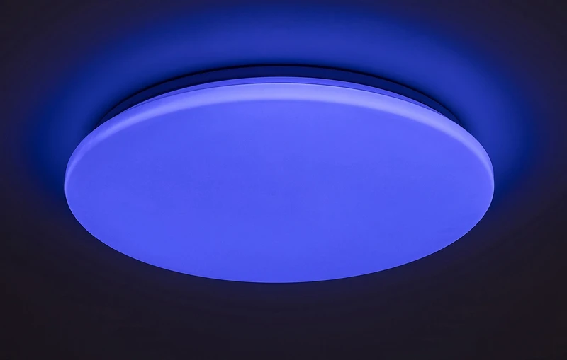 Cerrigen – LED плафон в бяло с RGB, Ø500мм, 48W, 3000-6500K, Wi-Fi/Bluetooth