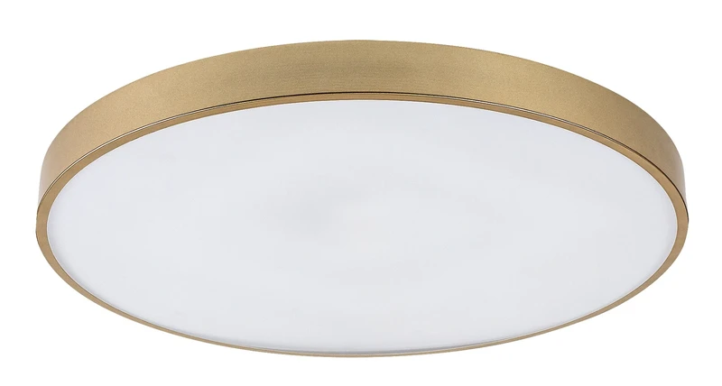 Tesia – LED ceiling light in gold with white shade, Ø600mm, 60W, 3000-6000K