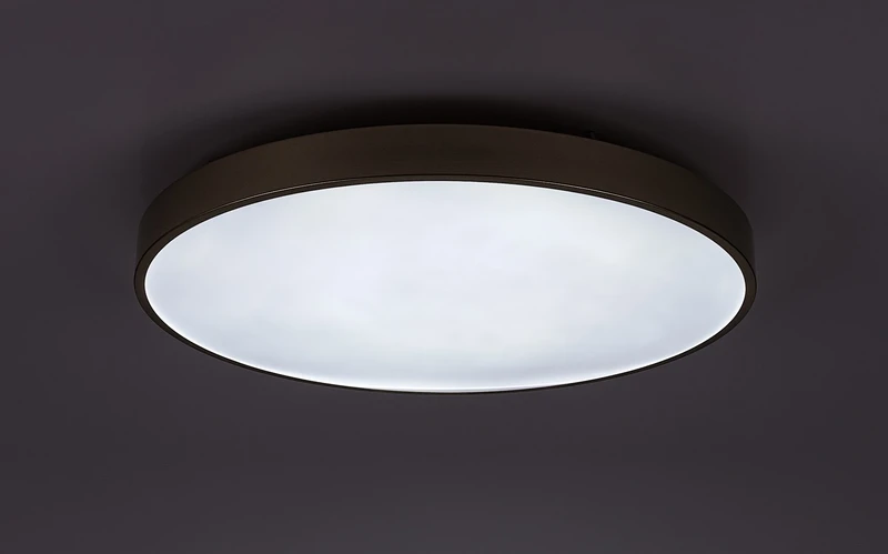 Tesia – LED ceiling light in gold with white shade, Ø600mm, 60W, 3000-6000K