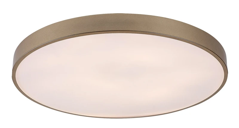 LED Ceiling Lights Tesia – LED ceiling light in gold with white shade, Ø600mm, 60W, 3000-6000K