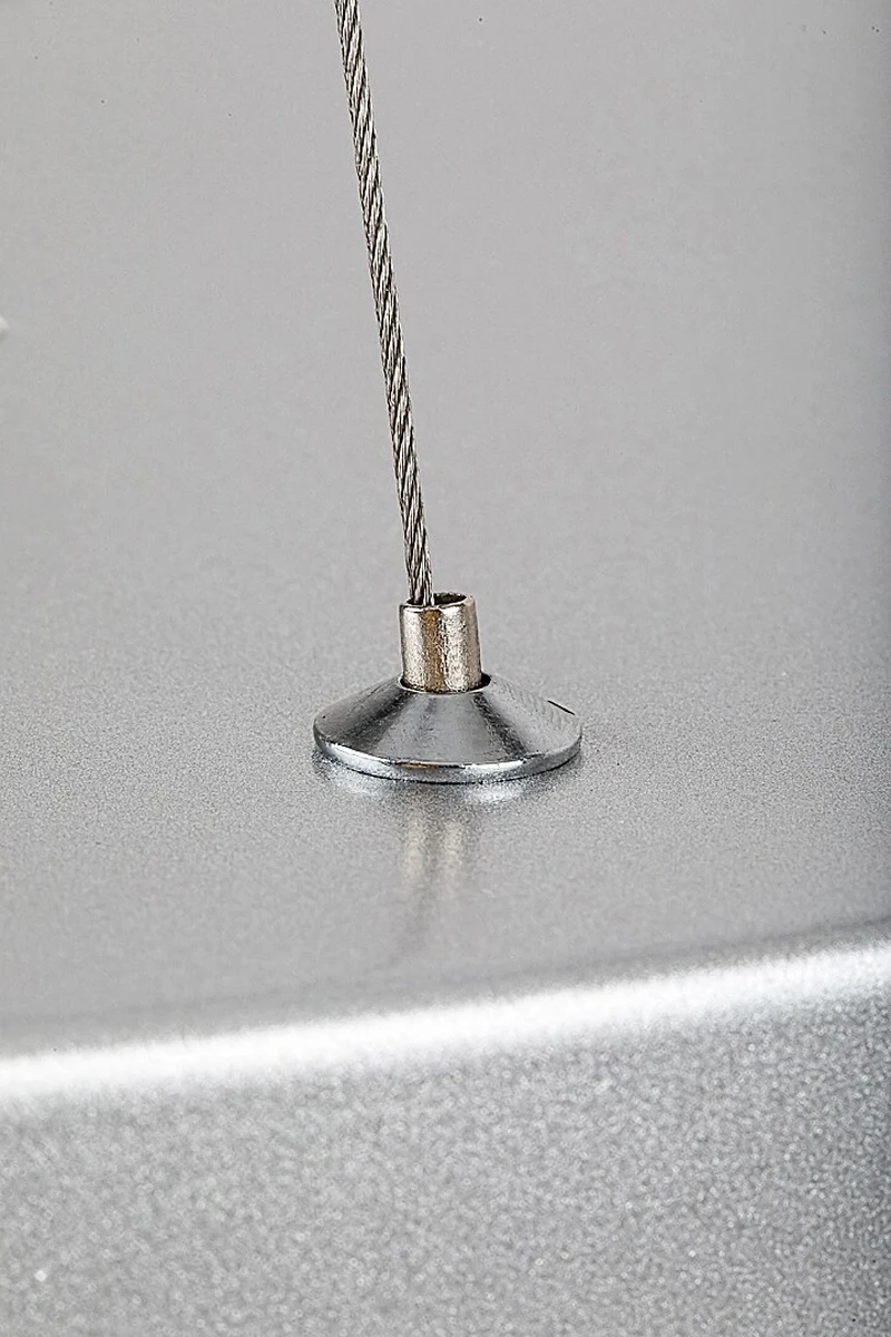 Tesia – LED пендел в сребристо с бял абажур, Ø600мм, 60W, 3000-6000K
