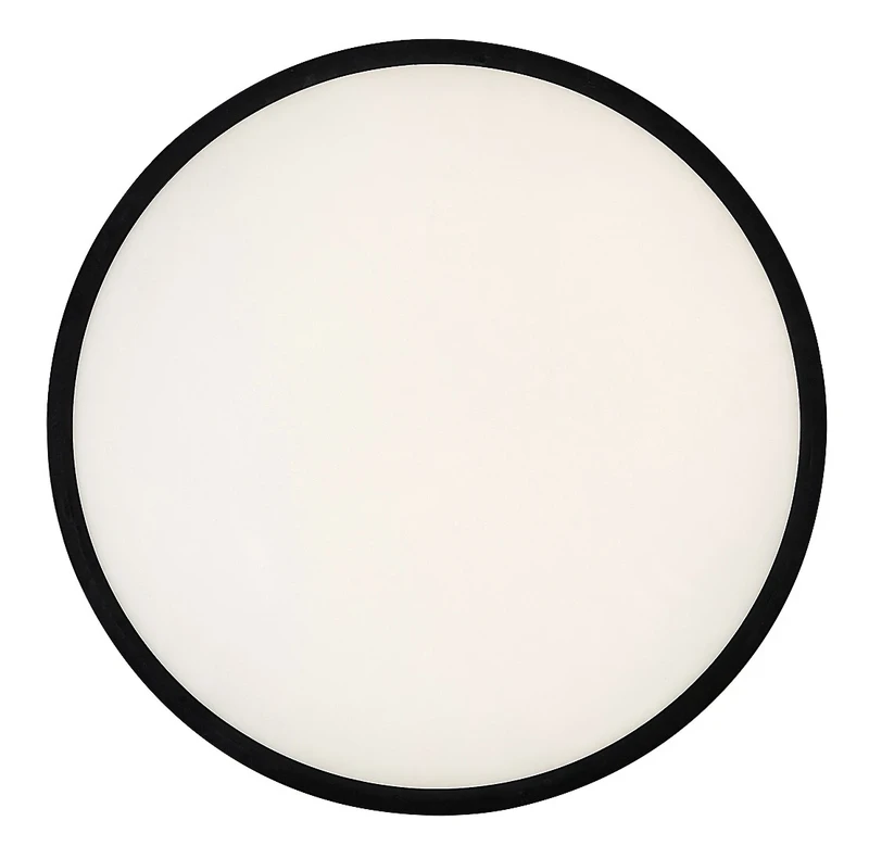 Paulos – LED ceiling light in black with white shade, Ø500mm, 48W, 4000K