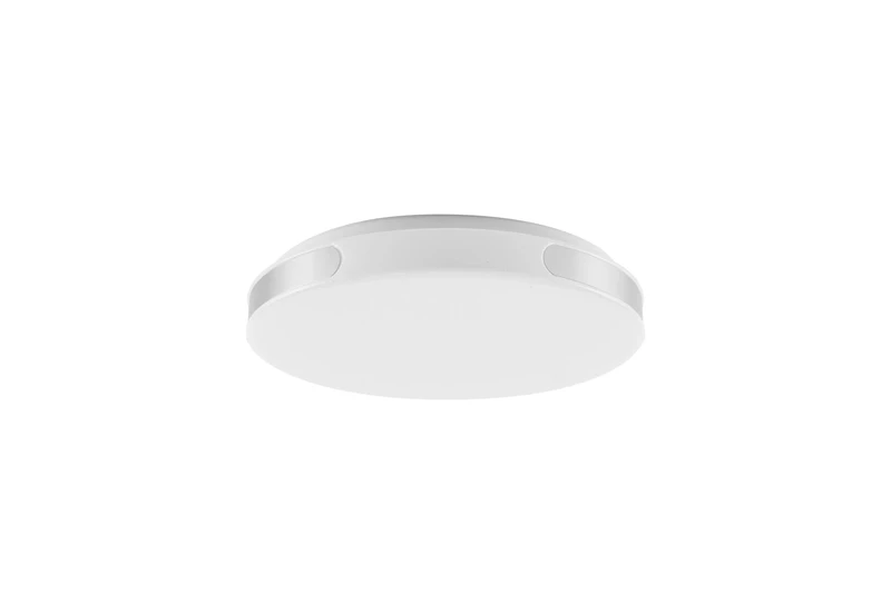 Danuta2 – LED плафон в хром с бял абажур, Ø390мм, 24W, 4000K