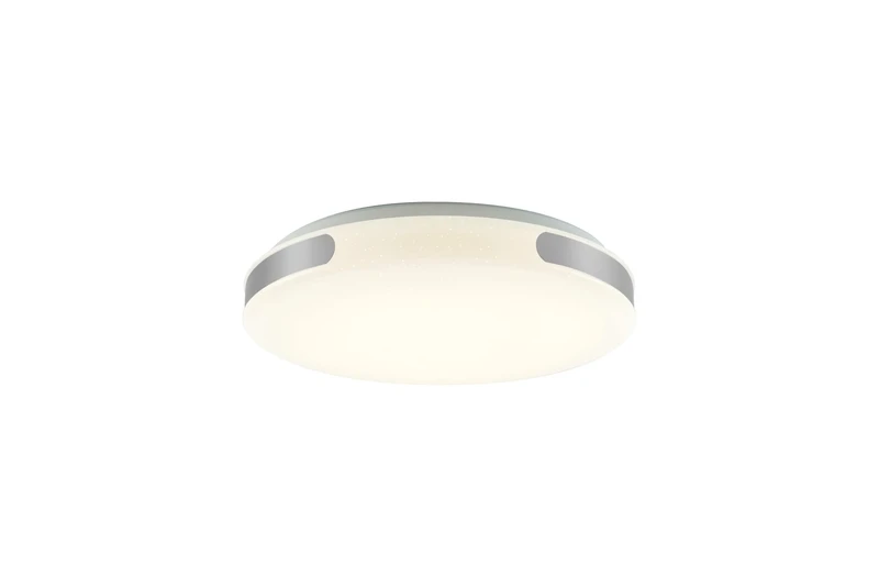 LED плафони Danuta2 – LED плафон в хром с бял абажур, Ø390мм, 24W, 4000K
