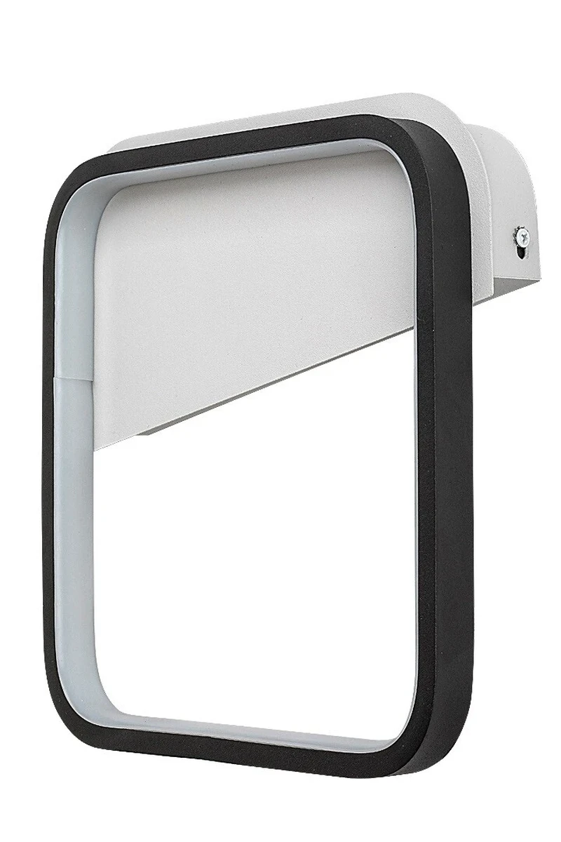 Razzi – LED аплик в черен мат с бял силиконов абажур, 260×260мм, 13W, 4000K