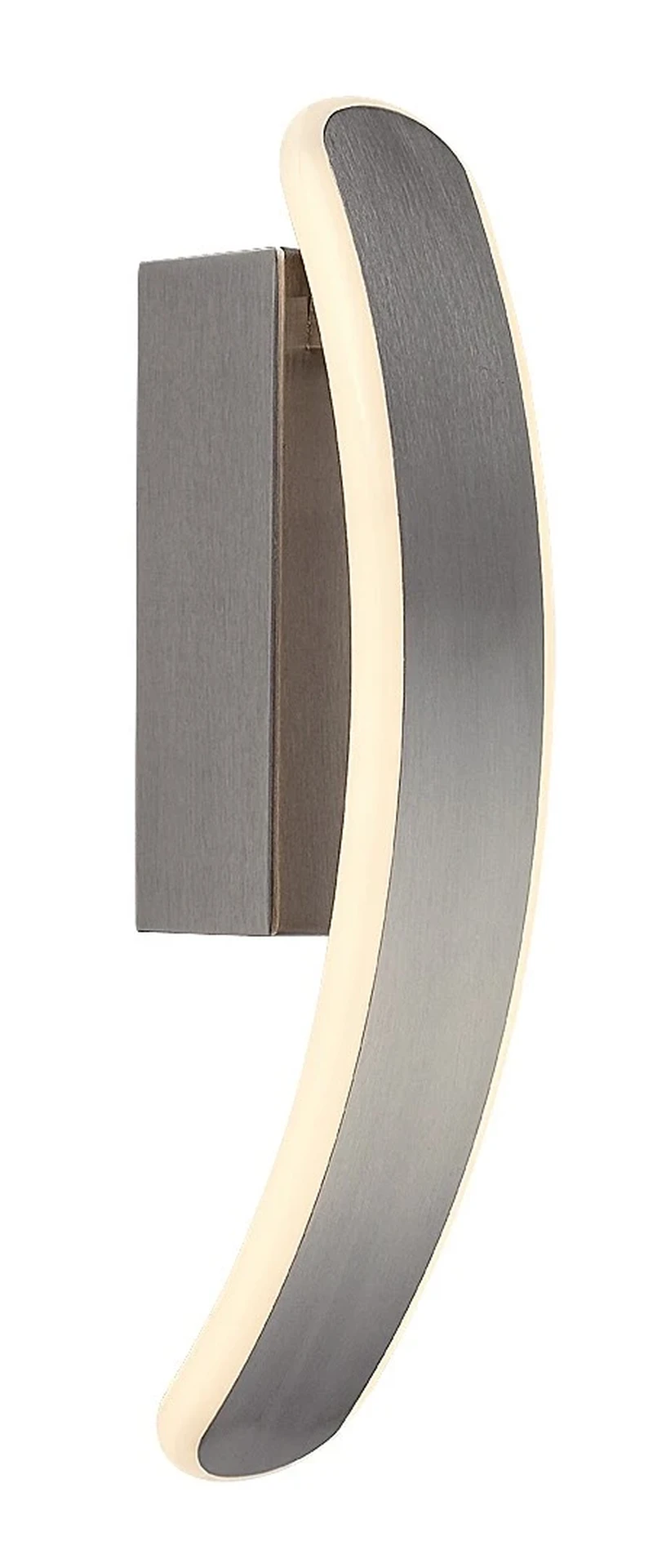 Wall Lights Jarnelle – LED wall light in satin chrome with white shade, 290mm, 12W, 3000K