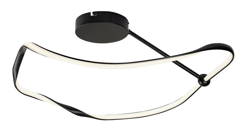 LED Ceiling Lights Mirossi – LED ceiling light in black with silicone shade, 630×550mm, 38W, 4000K