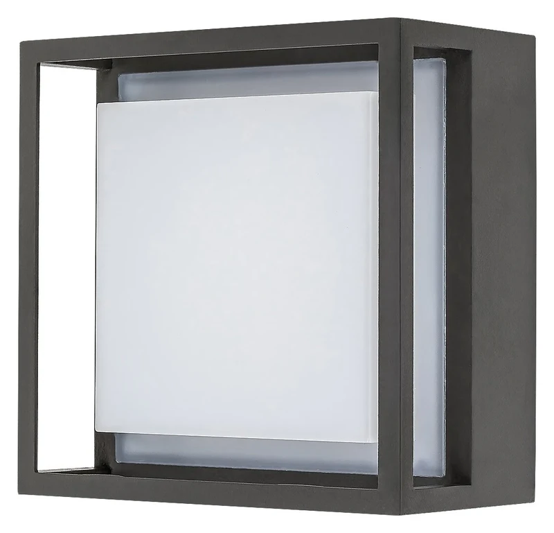 Външно стенно осветление Mendoza – LED външна стенна лампа в антрацит, 160×160мм, 6.5W, 3000K, IP65