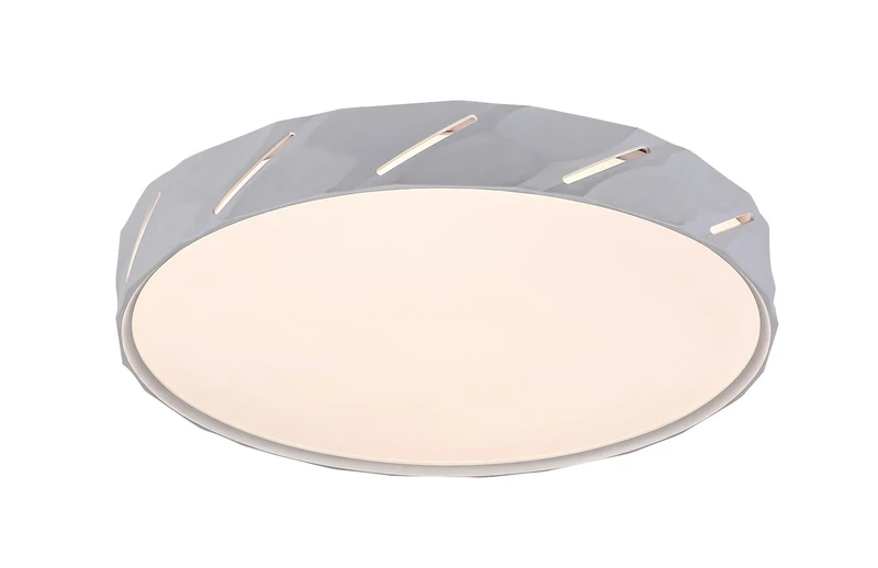 LED плафони Nessira – LED плафон в матово бяло, Ø390мм, 25W, 3000K