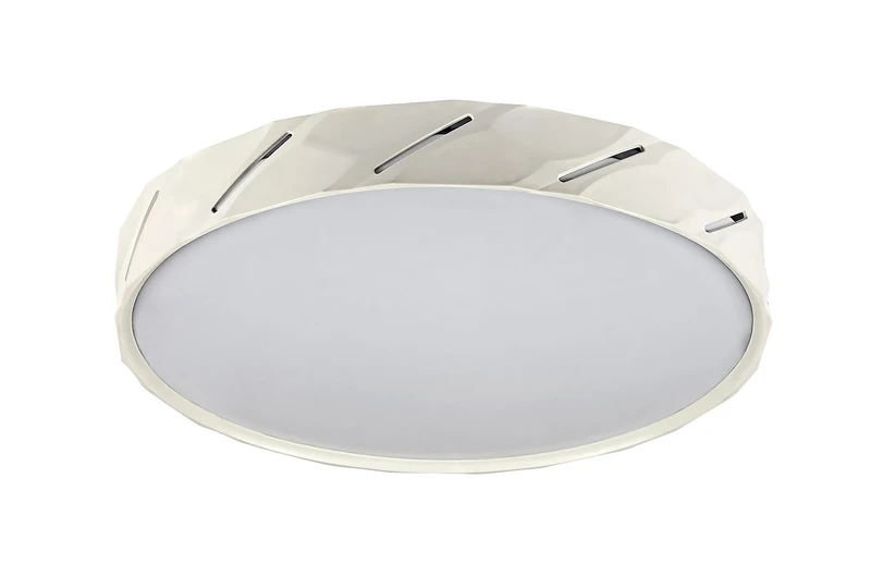Nessira – LED плафон в матово бяло, Ø390мм, 25W, 3000K