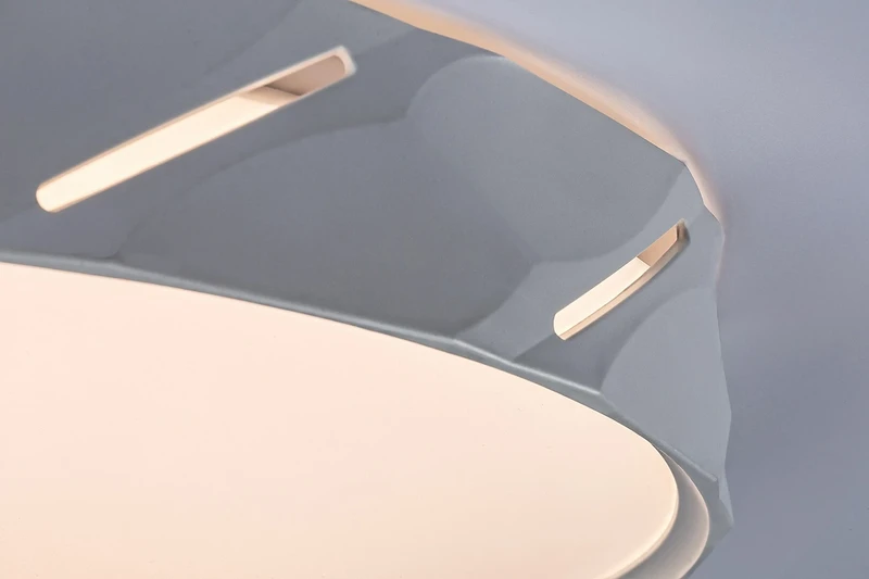Nessira – LED плафон в матово бяло, Ø390мм, 25W, 3000K