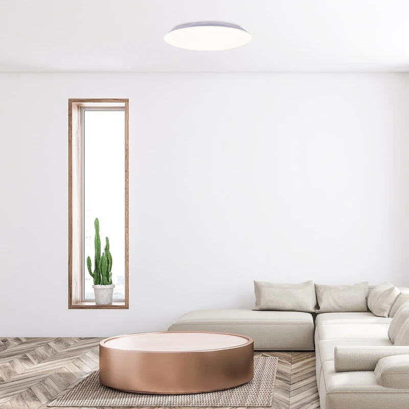 Rorik – LED ceiling light in white, Ø280mm, 18W, 4000K