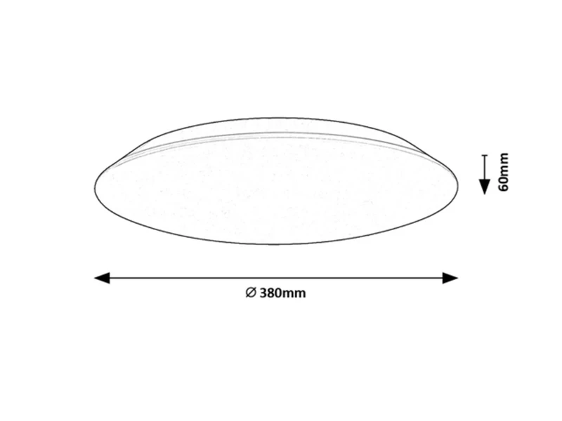 Rorik – LED ceiling light in white, Ø380mm, 24W, 4000K