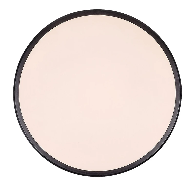 Engon – LED ceiling light in black with white shade, Ø270mm, 18W, 3000K