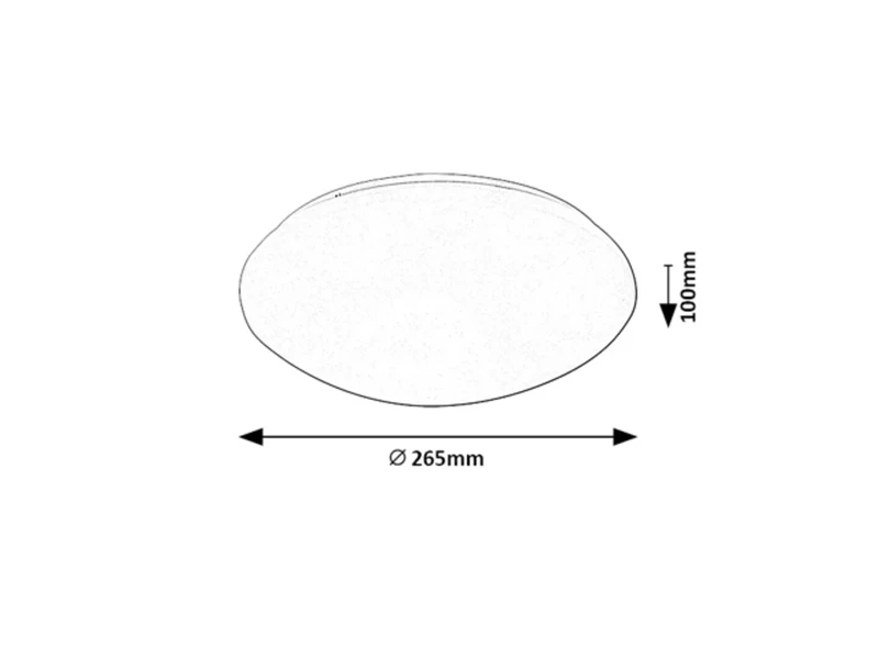 Lucas – LED плафон в бяло с микровълнов сензор, Ø265мм, 12W, 4000K, IP44