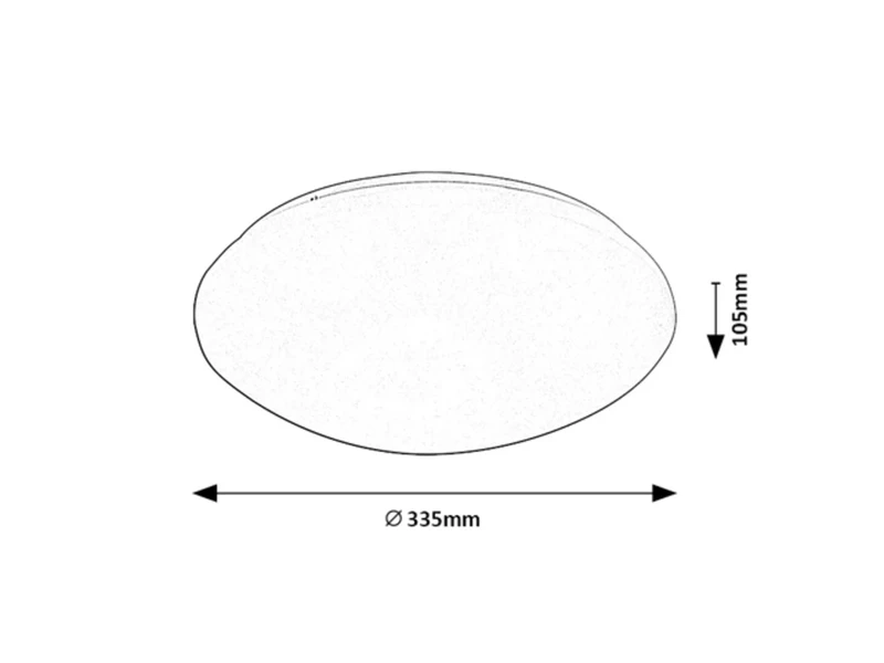 Lucas – LED ceiling light with microwave sensor in white, Ø335mm, 18W, 4000K, IP44
