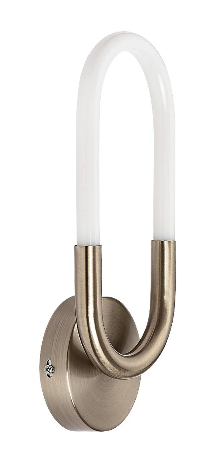 Irelia – LED аплик в сатениран хром с бял абажур, 140×350мм, 9W, 4000K
