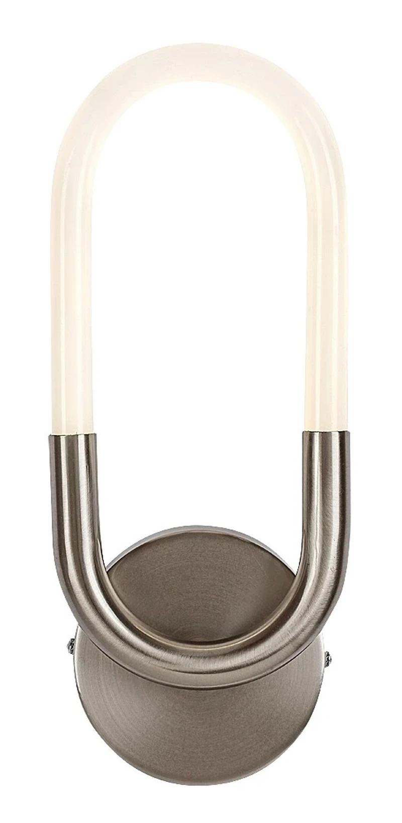 Irelia – LED аплик в сатениран хром с бял абажур, 140×350мм, 9W, 4000K