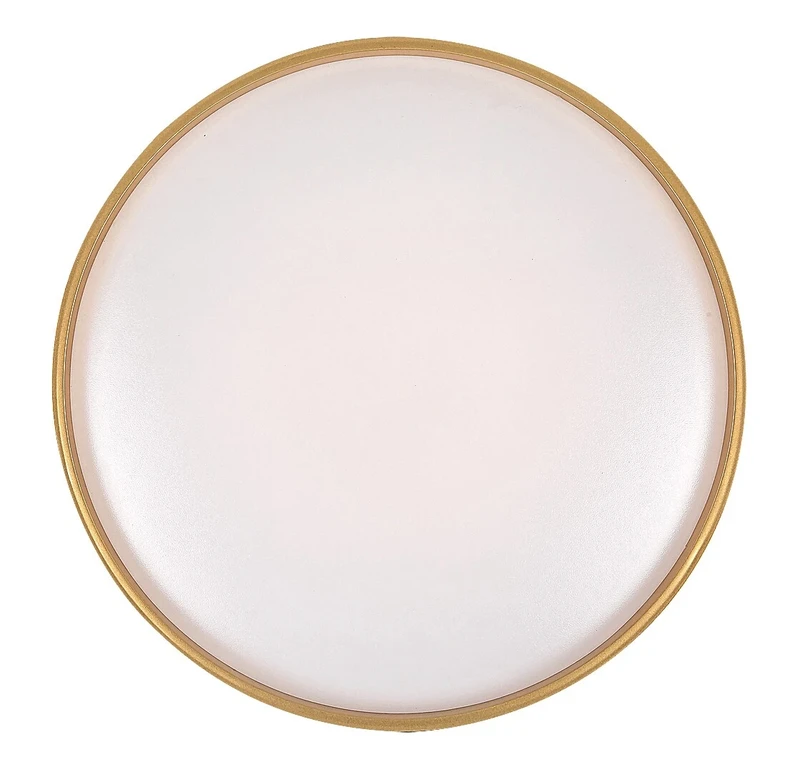 Gandor – LED ceiling light in black/gold with white shade, Ø390mm, 24W, 3000-6500K