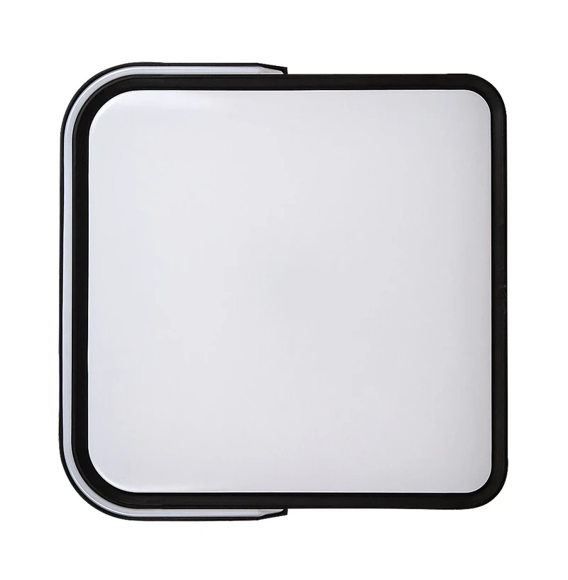 Arild – LED плафон в черен мат с бял абажур, 500×480мм, 48W, 3000-6500K