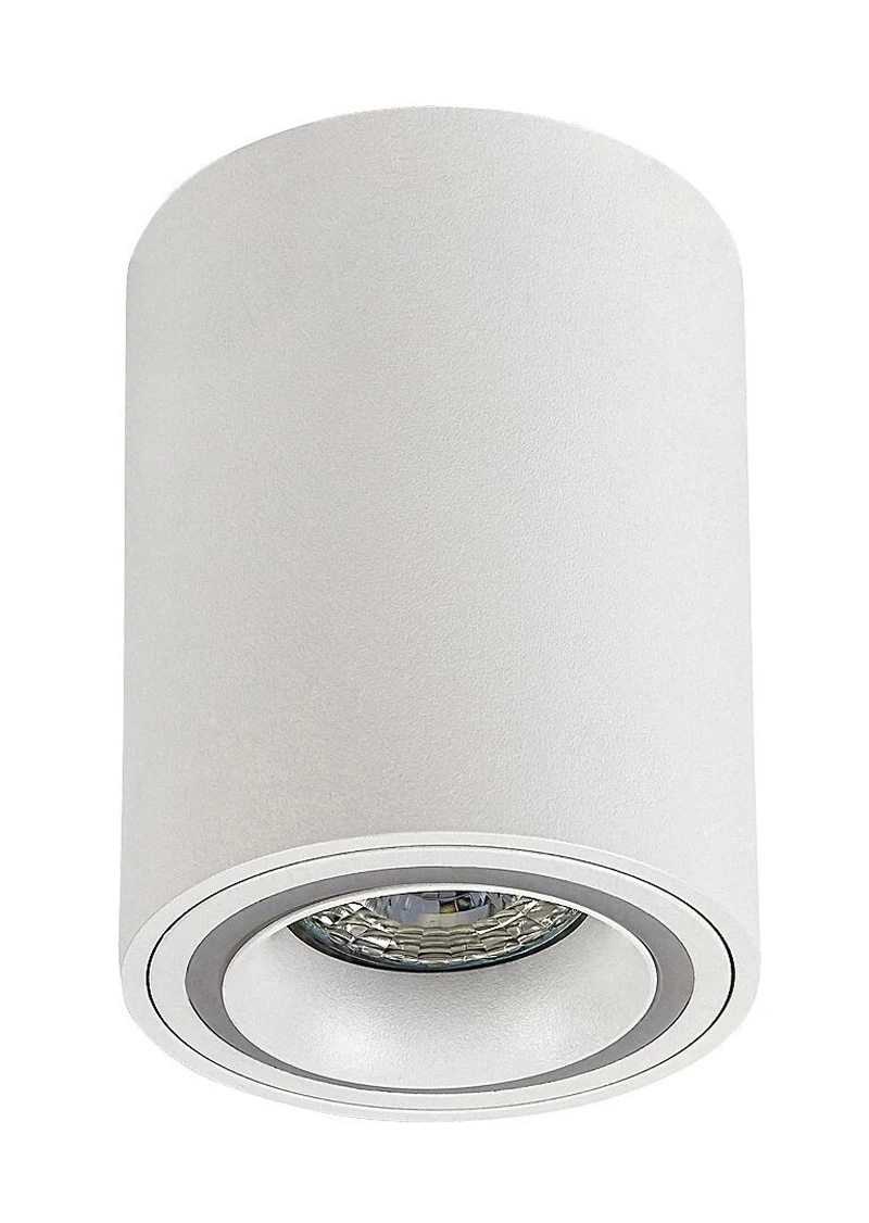 Kobald – LED ceiling light for recessed mounting in white, Ø80mm, 1×GU10, IP20