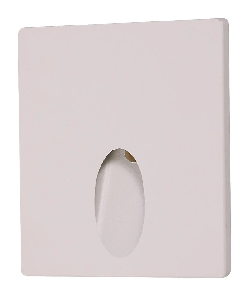 Boven – LED wall light for bollards in white, 65×60mm, 3W, 3000K, IP54