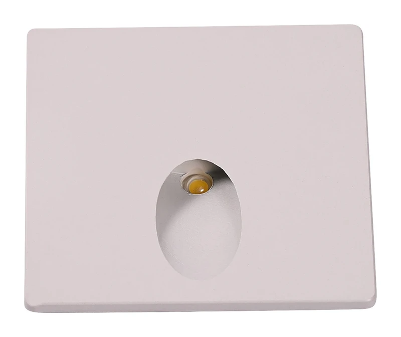 Boven – LED wall light for bollards in white, 65×60mm, 3W, 3000K, IP54