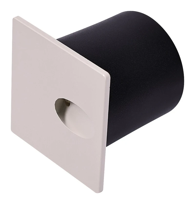 Boven – LED wall light for bollards in white, 65×60mm, 3W, 3000K, IP54