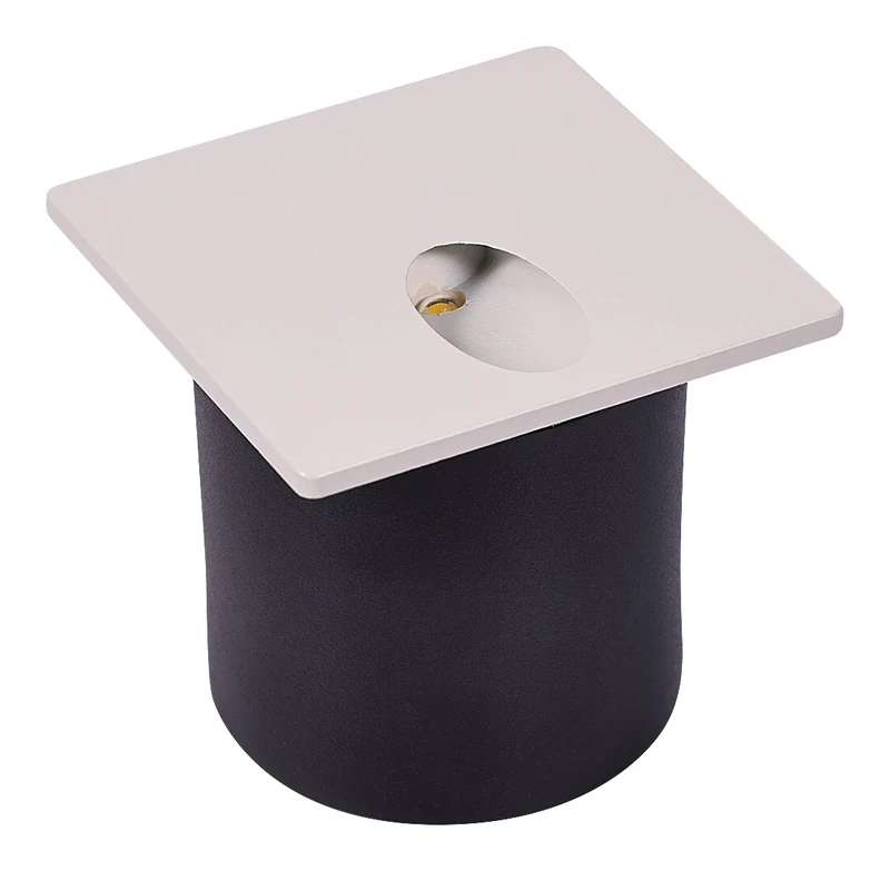 Boven – LED wall light for bollards in white, 65×60mm, 3W, 3000K, IP54