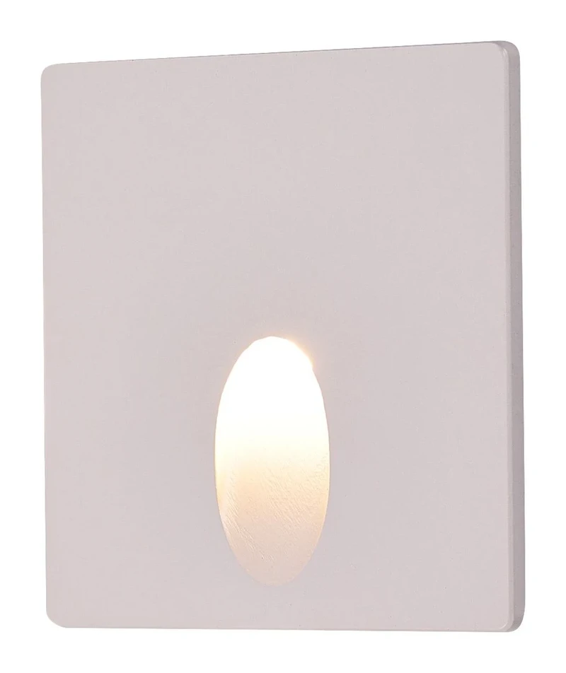 Wall Lights Boven – LED wall light for bollards in white, 65×60mm, 3W, 3000K, IP54