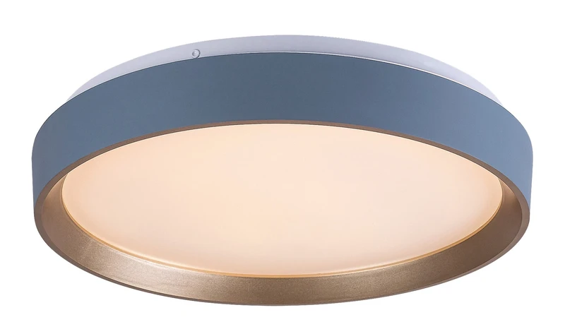 LED плафони Liatris2 – LED плафон в сиво с бял абажур, Ø385мм, 24W, 3000K
