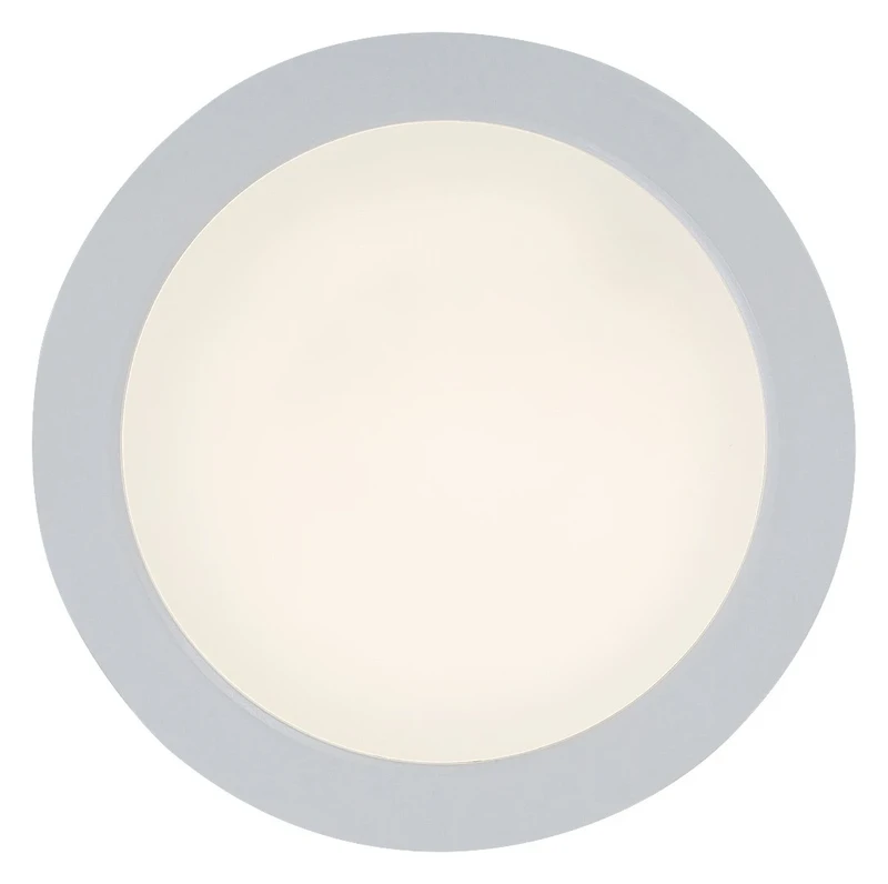 Shaun2 – LED плафон за вграждане в бяло, Ø165мм, 15W, 4000K