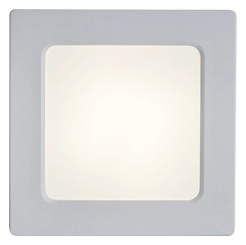 Shaun2 – LED ceiling light in white, 120×120mm, 7W, 4000K