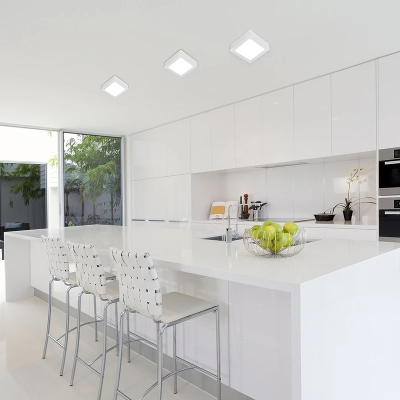 Shaun2 – LED плафон в бяло, 220×220мм, 24W, 4000K, 2460lm