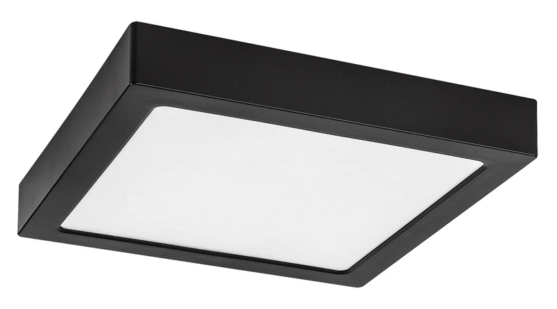 Shaun2 – LED плафон в черно/бяло, 220×220мм, 24W, 4000K