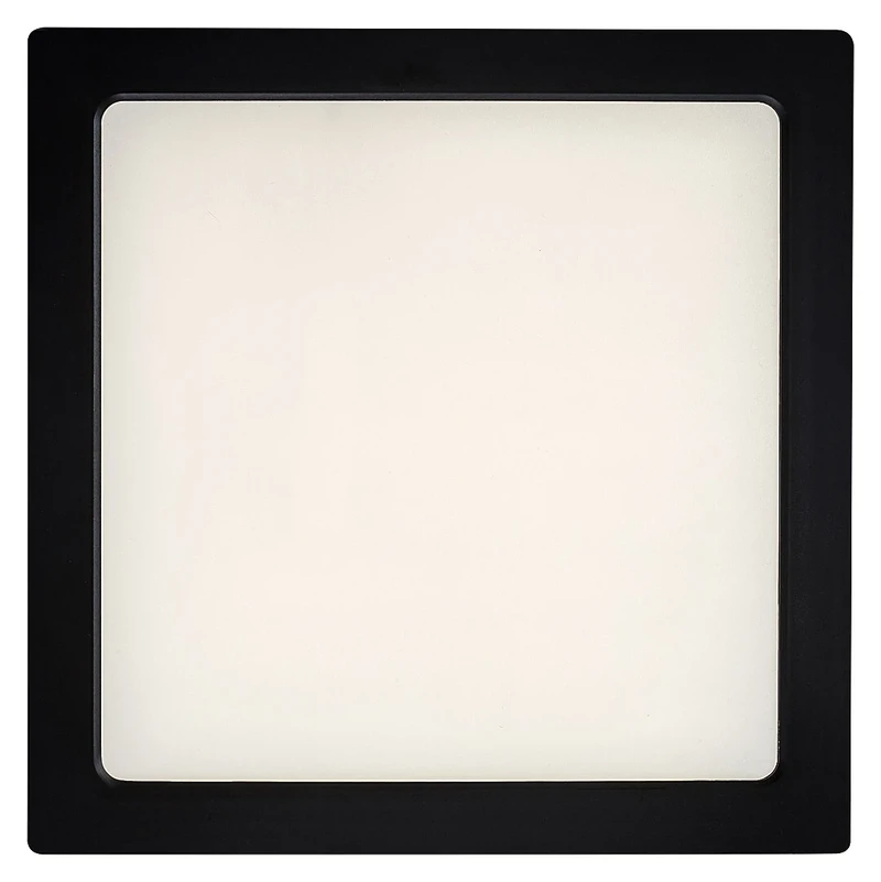 Shaun2 – LED плафон в черно/бяло, 220×220мм, 24W, 4000K