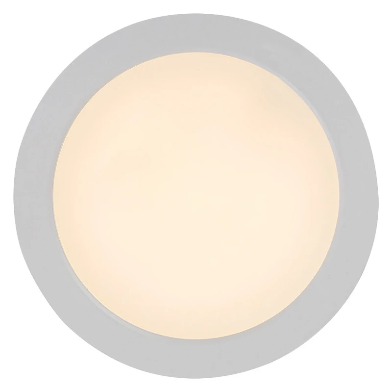 Shaun2 – LED плафон за таван в бяло, Ø165мм, 15W, 3000K