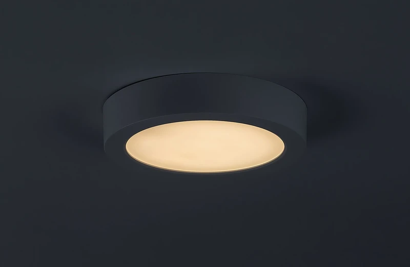 Shaun2 – LED плафон за таван в бяло, Ø165мм, 15W, 3000K