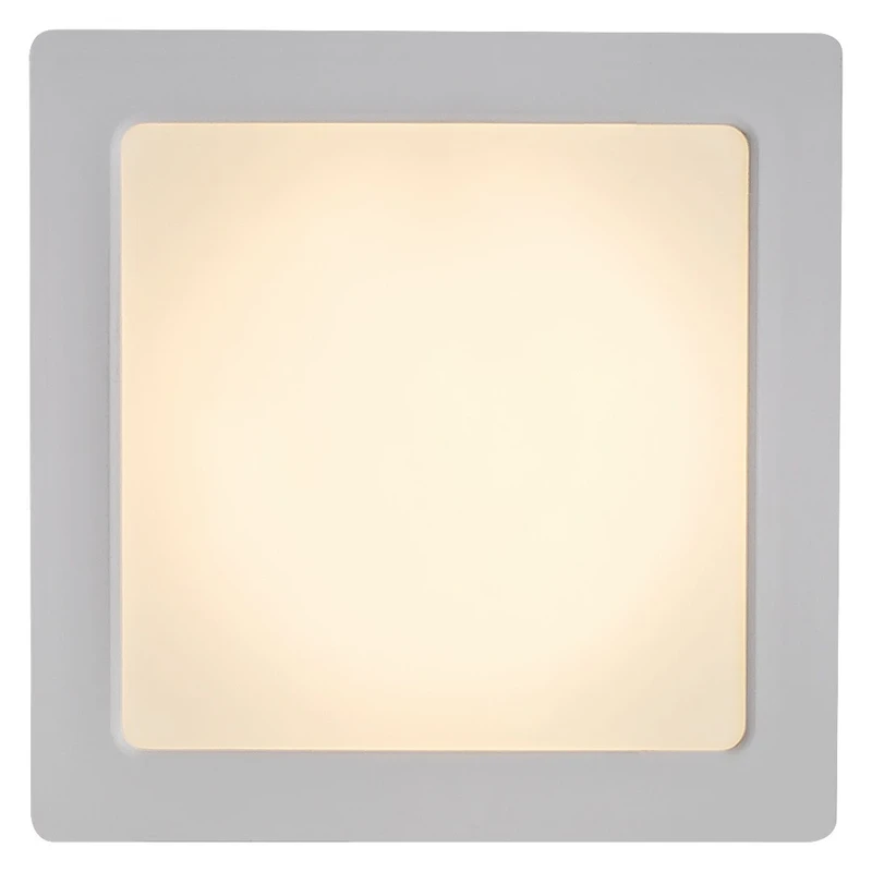 Shaun2 – LED плафон в бяло, 165×165мм, 15W, 3000K