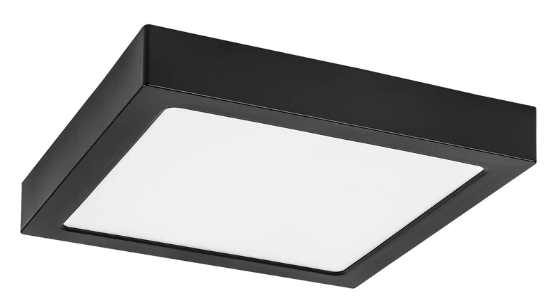 Shaun2 – LED плафон в черно/бяло, 220×220мм, 24W, 3000K