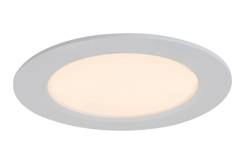 Shaun2 – LED recessed lighting in white, Ø120mm, 6W, 3000K