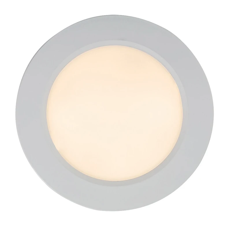 Shaun2 – LED recessed lighting in white, Ø120mm, 6W, 3000K